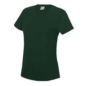 Just Cool Womens/Ladies Sports Plain T-Shirt / Bottle Green